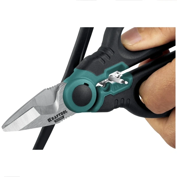 Ножницы электрика KRAFTOOL Electric  4-в-1 160 мм с чехлом  23356 в Красноярске 
