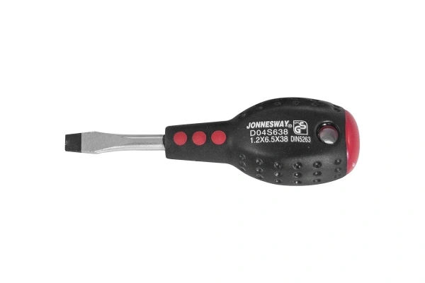 Отвертка JONNESWAY стержневая шлицевая FULL STAR, SL6.5х38 мм  D04S638  047077 в Екатеринбурге 