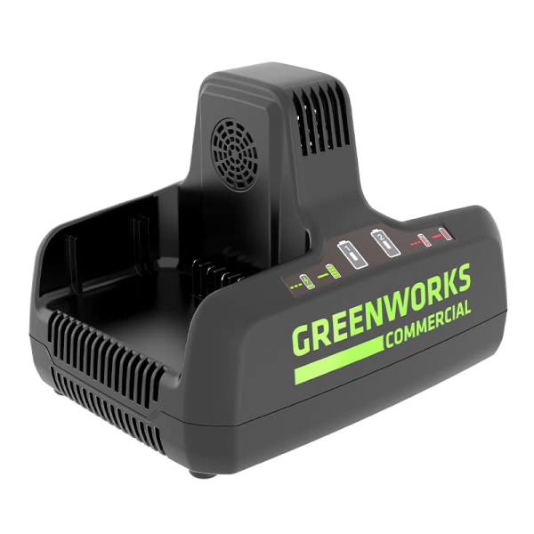 Быстрое зарядное устройство для 2-х аккумуляторов Greenworks G82C2, 82V, 8А 2939007