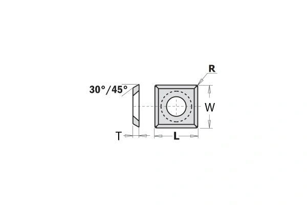Нож твердосплавный CMT 12.0x12.0x1.5 KCR08 / CTK FC /  790.120.00 в Екатеринбурге