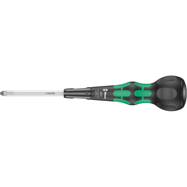Крестовая отвёртка WERA 1855 PZ Kraftform Ball-Grip PZ 2 x 100 мм WE-007910