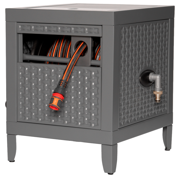 Металлическая катушка со шлангом DAEWOO DecoBOX  45м и набором для полива  DWR 6145 в Екатеринбурге