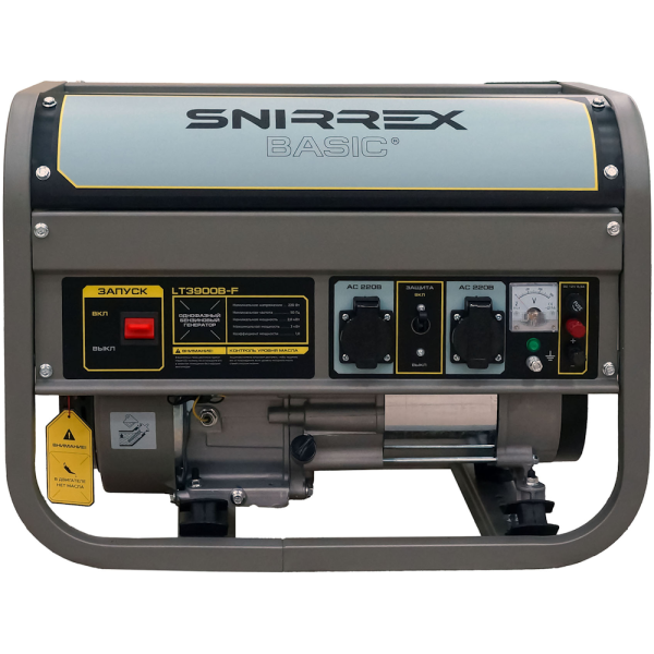 Генератор бензиновый SNIRREX BASIC LT3900B-F 2.8/3.0кВт, 220V, 7,0л.с., руч.стартер, бак 15л., 45кг в Красноярске