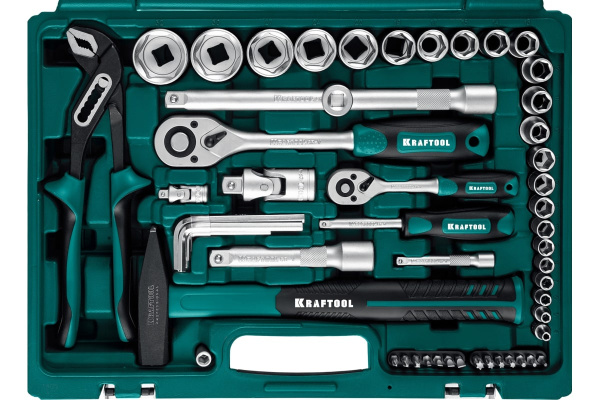 Набор инструмента Kraftool 1/2",3/8",1/4", 76пр.  27889-H76 в Екатеринбурге 