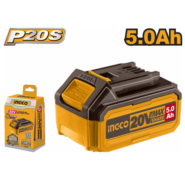 Аккумуляторная батарея INGCO INDUSTRIAL  Li-Ion  20 В 5 Ач FBLI20031 в Екатеринбурге