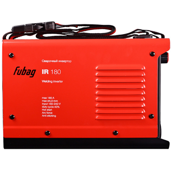 Сварочный апп. инвертор "Fubag IR 180" (220В,5-180А.D=1,6-4,0mm 4,6кг,бытовой) 31402 в Екатеринбурге