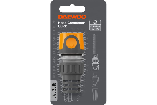 Коннектор для шланга DAEWOO 12.5-15 мм 1/2” - 5/8”  DWC 2015 в Екатеринбурге