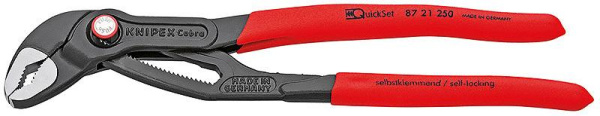 Ключ "KNIPEX" COBRA QuickSet переставной  KN-8721250 в Екатеринбурге 