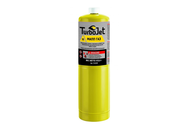 Баллон газовый Turbojet МАПП ГАЗ 453гр. 1000мл резьба 1-20UHF"  TJ453M в Екатеринбурге 