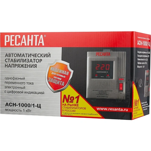 Стабилизатор Ресанта АСН- 1 000/1-Ц 63/6/2 в Екатеринбурге