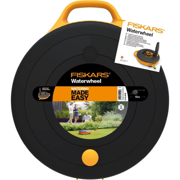Катушка со шлангом Fiskars 3/8" (9мм) 15м и набором аксессуаров  1020436 в Екатеринбурге