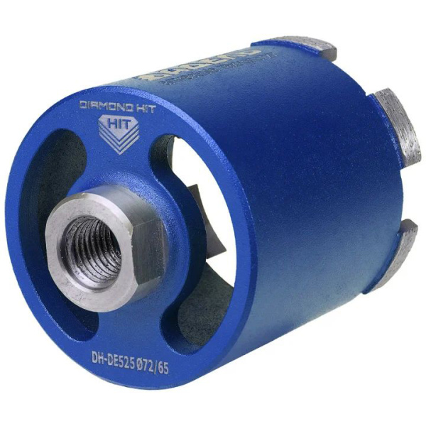 Коронка алмазная АДЕЛЬ Серия DH-DE525 Ø72/65 M16 R 6LSP 00-00006210