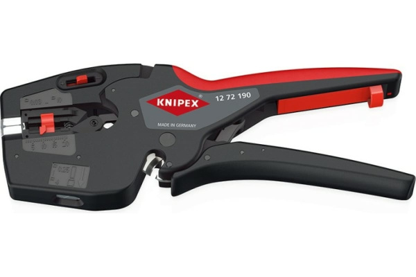 Инструмент для снятия изоляции автоматический KNIPEX NexStrip 3-в-1, 0,03-10мм.кв.  KN-1272190SB