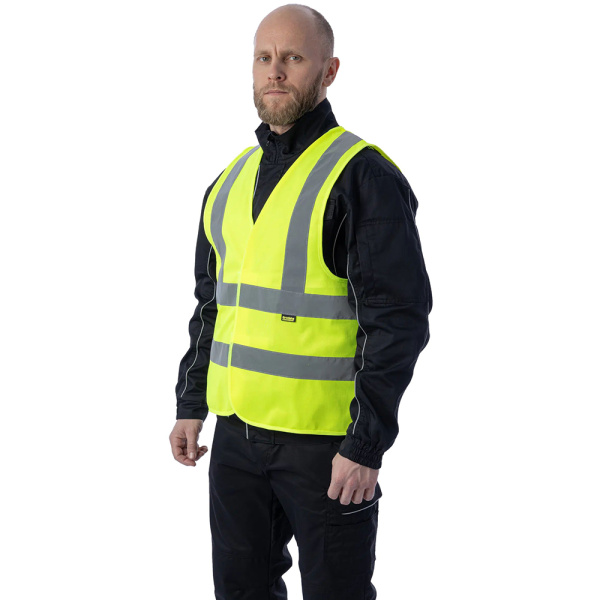 Сигнальный жилет Brodeks KM125 желтый (S/M) 00-00000676-S/M в Екатеринбурге