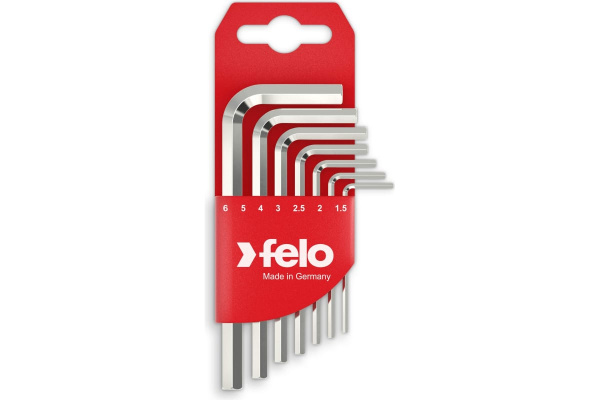 Набор шестигранников удлиненных с шаром FELO HEX1,5-6мм. 7пр.  34500711 в Екатеринбурге 