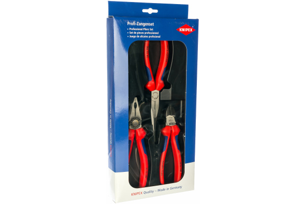 Набор монтажных инструментов KNIPEX 3предметов(KN-0302180.2612200.7002160)  KN-002011 в Екатеринбурге 