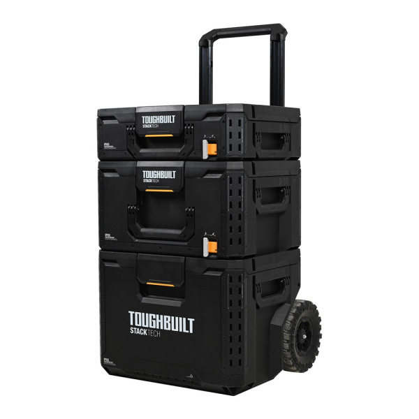 Набор ящиков TOUGHBUILT STACKTECH 3 ящ 533x406x183 533x406x297 566x500x660  TB-B1S3-B-70R