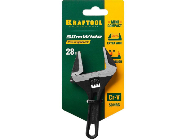 Ключ разводной Kraftool тонкие губки SLIMWIDE-K 0-28мм 27266-15 в Екатеринбурге 