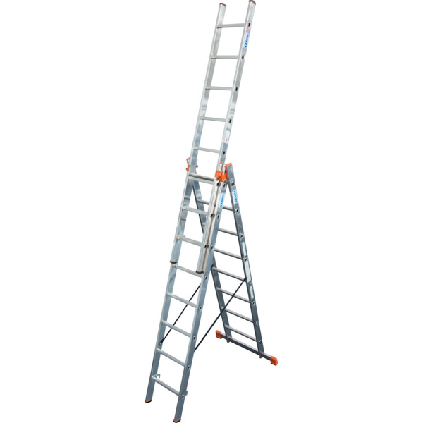 Лестница трехсекционная "KRAUSE" TRIBILO 129666