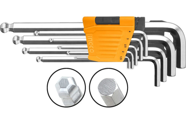 Набор шестигранных ключей  INGCO INDUSTRIAL 9 шт HHK12091  в Екатеринбурге 