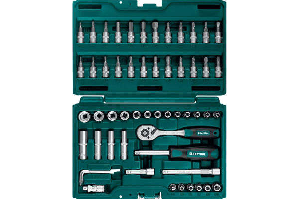 Набор инструмента Kraftool X-Drive 1/4", 57пр.  27885-H57