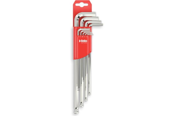 Набор шестигранников удлиненных с шаром FELO HEX1,5-10мм. 9пр.  36500911