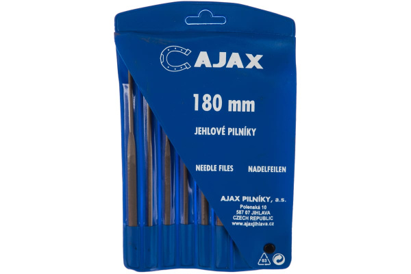 Набор надфилей Ajax 6 шт. L180 №2  с ручкой  286213931826 в Екатеринбурге 