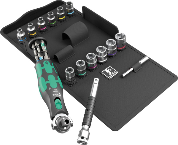 Набор "Wera" Kraftform 8009 Zyklop Pocket Set 3, 27 предметов WE-004284 Н.Г. упаковка