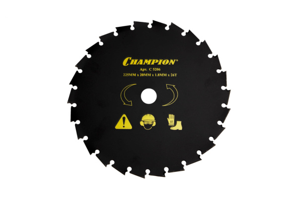Диск с  долотообразными зубцами CHAMPION 26/225/20 (CLS-5800) C5206