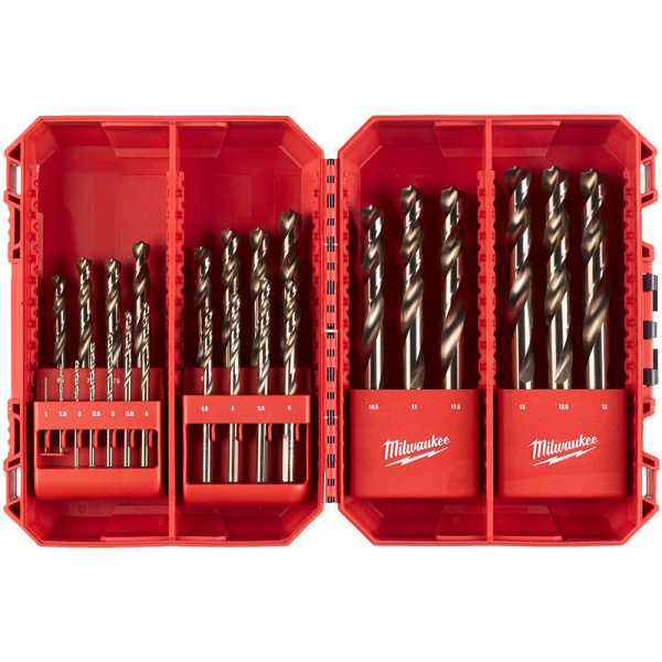 Набор сверл по металлу Milwaukee HSS-G Cobalt DIN338 Set (25шт) 4932493868