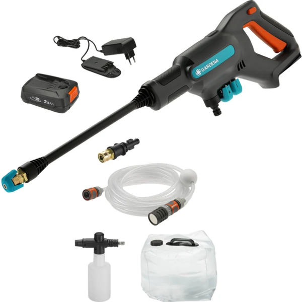 Аккумуляторная мойка высокого давления Gardena AquaClean Li-18 Premium Set 14800-31.000.00 в Екатеринбурге