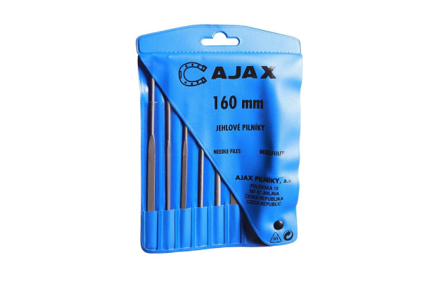 Набор надфилей Ajax 6 шт. L160 №0  с ручкой 286213931606 в Екатеринбурге 