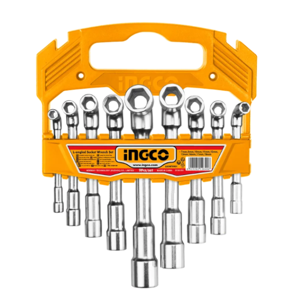 Набор Г-образных торцевых ключей INGCO 9 шт. INDUSTRIAL LASWT0901  в Екатеринбурге 