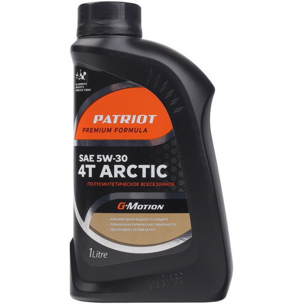 Масло полусинтетическое Patriot G-Motion 5W30 4Т ARCTIC 1л 850030100