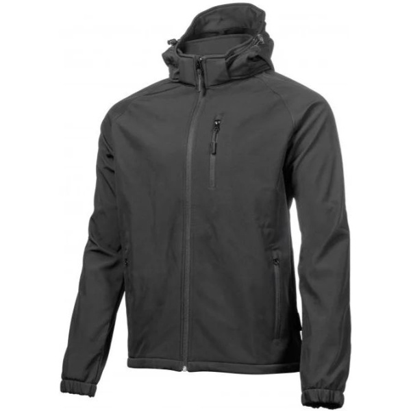 Куртка HOEGERT DITTER SOFTSHELL с капюшоном черная L (52)  HT5K260-1-L