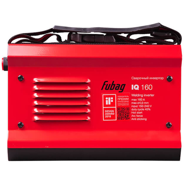 Сварочный апп. инвертор "Fubag IQ 160" (220В,5-160А.D=1,6-4,0mm 4,6кг,бытовой) в Екатеринбурге