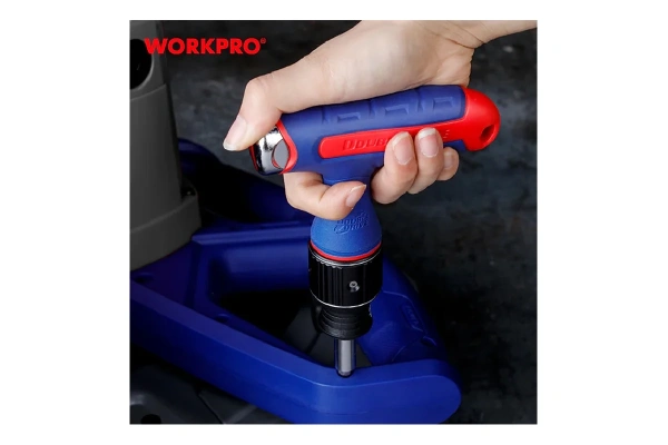 Отвёртка реверсивная Т-образная WORKPRO 7-В-1 с трещоткой PRO 2X DRIVE Dual-Drive  WP221072 в Красноярске 