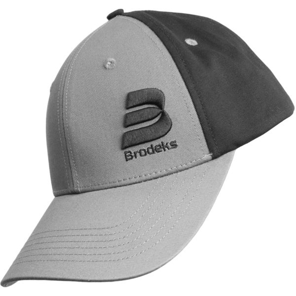 Бейсболка Brodeks KM130, серый/черный (б/р) 00-00000678-б/р