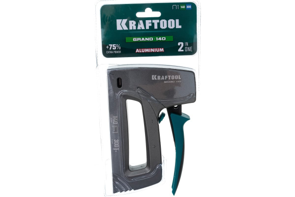 Степлер механический Kraftool тип 140 6-14мм., гвозди 16мм.. алюминиевый корпус  3194