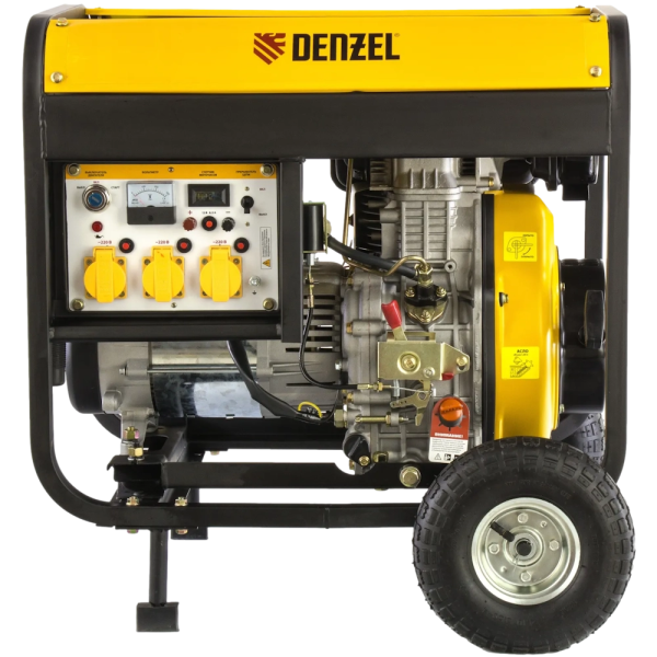 Генератор дизельный "Denzel" DD6300E 5,0кВт, 230В/50ГЦ, 15л. электростартер в Екатеринбурге