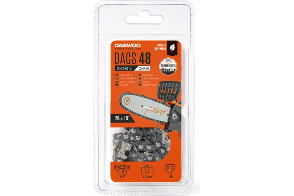 Цепь пильная DAEWOO для DACS 821Li Шаг цепи 1/4', звеньев 48 шт,  DACS 48   в Екатеринбурге
