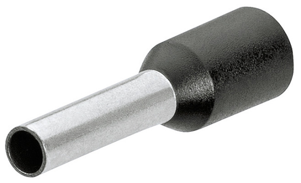 Гильзы контактные KNIPEX с пластиковым изолятором, чёрные, 1.50 кв. мм (AWG 15), 200 шт, 16 мм KN-9799353