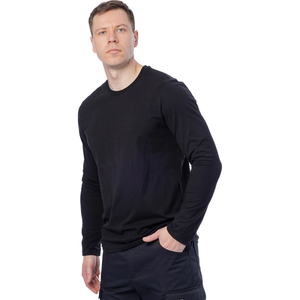 Лонгслив Brodeks KS731, черный (M) KA-00005487-M в Екатеринбурге