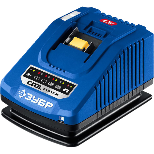 Зарядное устройство ЗУБР Turbo CHARGE 20В, 1 порт, 6А, LMS (ЗУБР-Makita)  TC-20-1