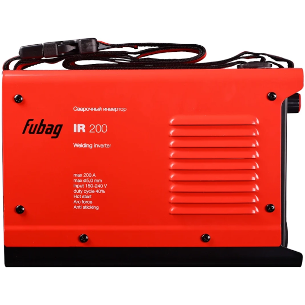 Сварочный апп. инвертор "Fubag IR 200" (220В,30-200А.D=2,0-5,5mm вес 4,64кг) в Екатеринбурге