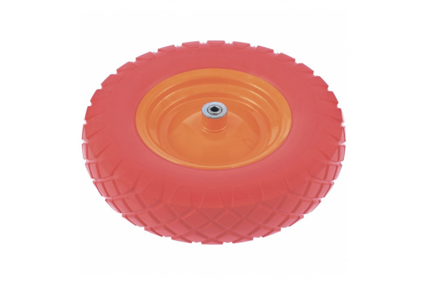 Колесо полиуретановое VicArt d.380х16/20мм. PU4.80/4.00х80 D16/20 в Екатеринбурге