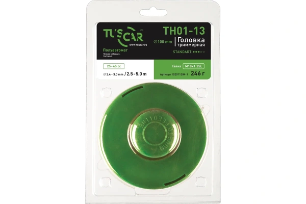 Головка триммерная TUSCAR TH01-13 Standart, гайка M10*1,25L 102011304-1 в Екатеринбурге