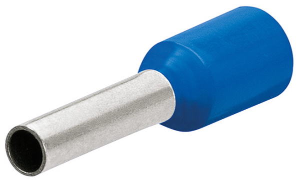 Гильзы контактные KNIPEX с пластиковым изолятором, синие, 16.00 кв. мм (AWG 5), 100 шт, 28 мм KN-9799358 в Екатеринбурге