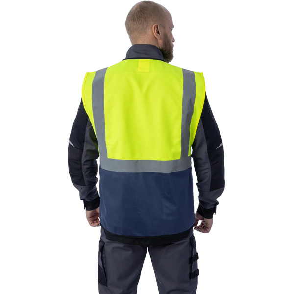 Сигнальный жилет Brodeks KM123 желтый/синий (XL) 00-00000675-XL в Екатеринбурге