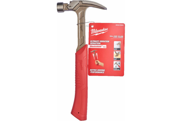 Молоток Milwaukee с прямым гвоздодёром  4932478653